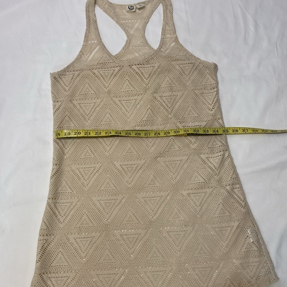 Lagaci Women’s Cream Lace Knit Swimwear Cover Up. Size-Large. - Picture 4 of 9